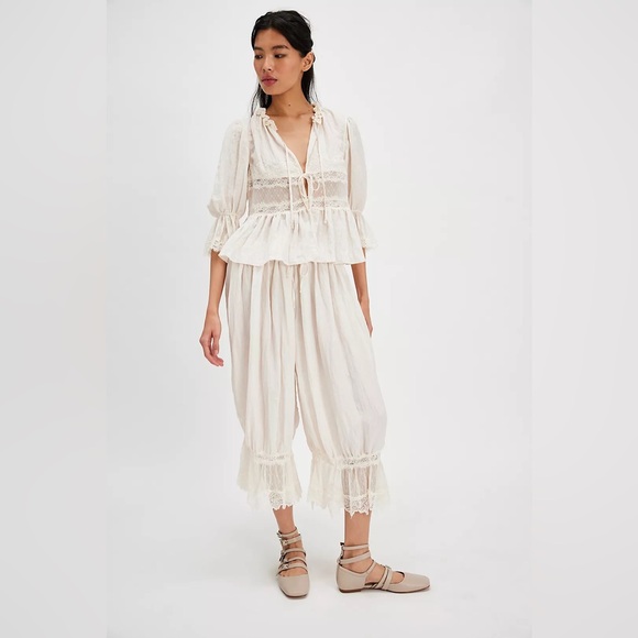 Forever Young Bloomer Pants in White Alyssum - Picture 8 of 16